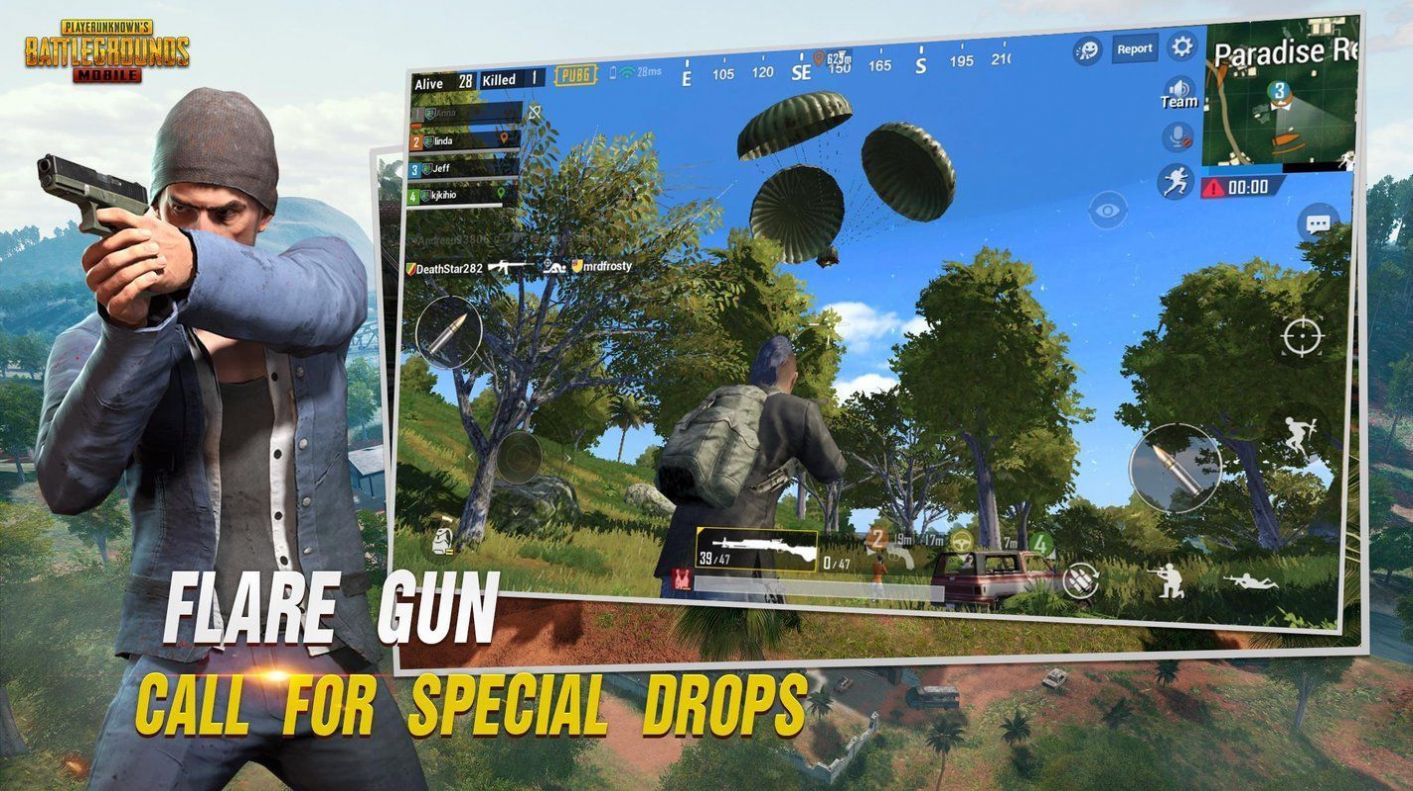 探索广阔地图，体验多人在线吃鸡游戏PUBG Mobile的刺激战斗乐趣