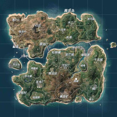 绝地求生海岛地图