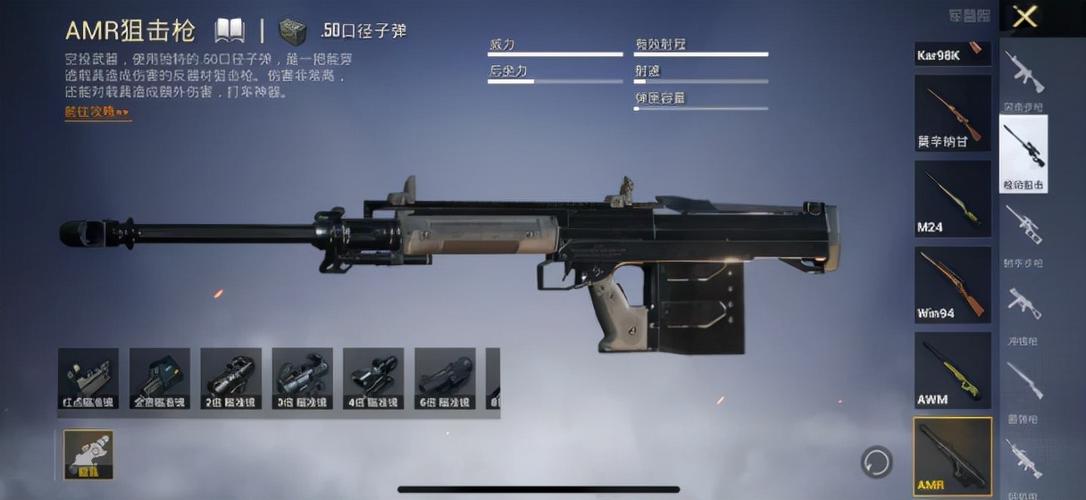 游戏狙击枪排行榜：AWM仅排第四，第一名才是版本神器