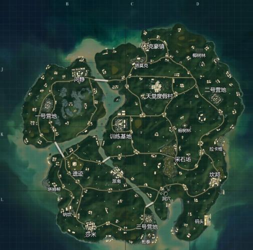 绝地求生海岛地图