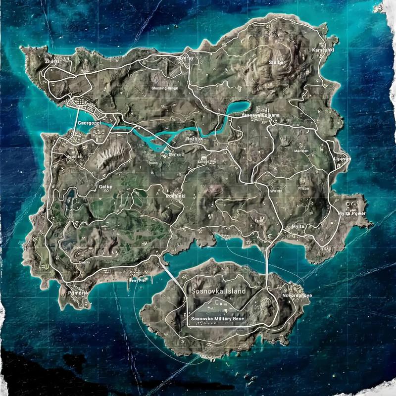 绝地求生沙漠地图